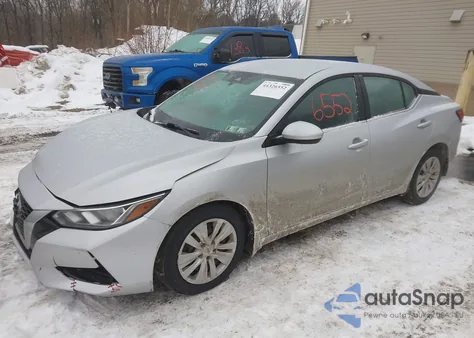 2020 Nissan Sentra S Xtronic Cvt z USA, uszkodzony, nr VIN 3N1AB8BV7LY310004